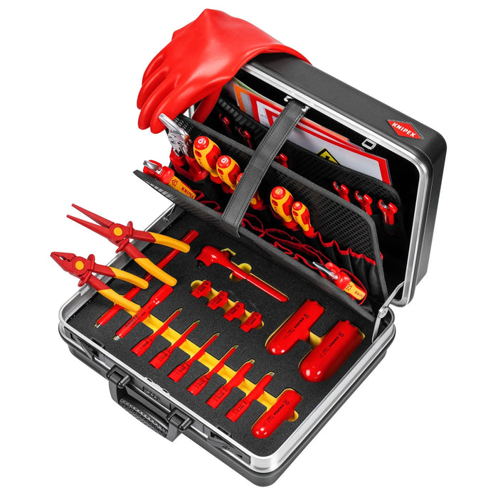 KNIPEX 00 21 05 EV Tool Case "Basic" E-Mobility , 34 Parts, 410mm - 00 21 05 EV