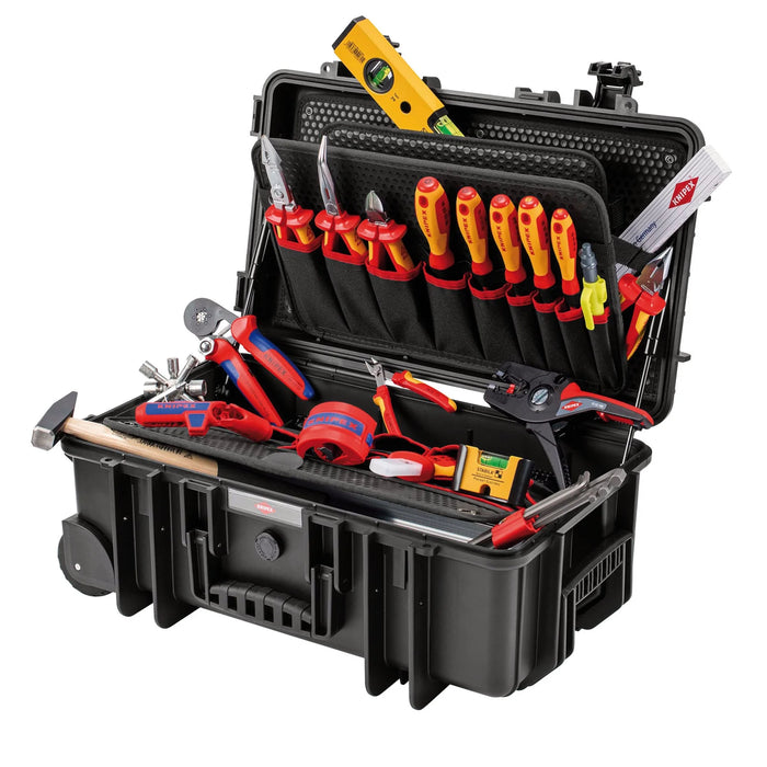 KNIPEX 00 21 33 E Tool Case "Robust26 Move" Electric, 22 Parts, 550mm