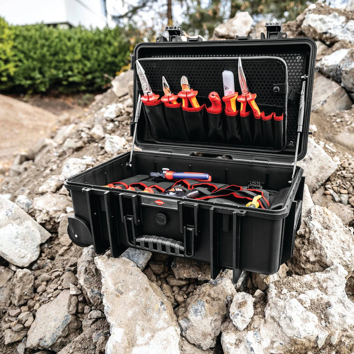 KNIPEX 00 21 33 E Tool Case "Robust26 Move" Electric, 22 Parts, 550mm