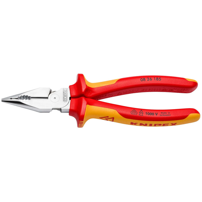 KNIPEX 08 26 185 SB Needle-Nose Combination Pliers Insulated with