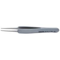 KNIPEX 92 21 11 ESD Precision Tweezers with rubber handles ESD, 123mm