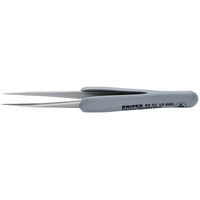 KNIPEX 92 21 12 ESD Precision Tweezers with rubber handles ESD, 112mm