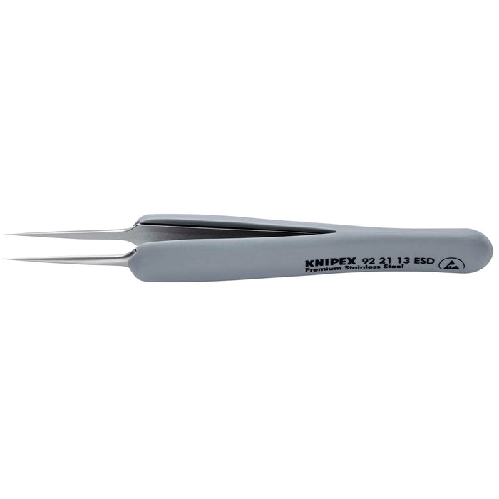 KNIPEX 92 21 13 ESD Precision Tweezers with rubber handles ESD, 112mm
