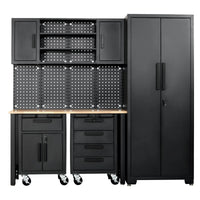 Draper Single Garage Workstation with Roller Cabinets - MS100