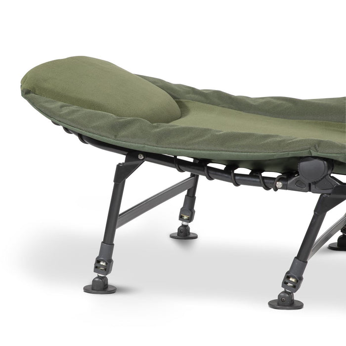 Dellonda Adjustable Bedchair with Fleece Mattress & Pillow DL78