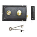 Yale Locks P334 Rim Lock Black Finish 156 x 104mm Visi Yale Locks - Town Tools