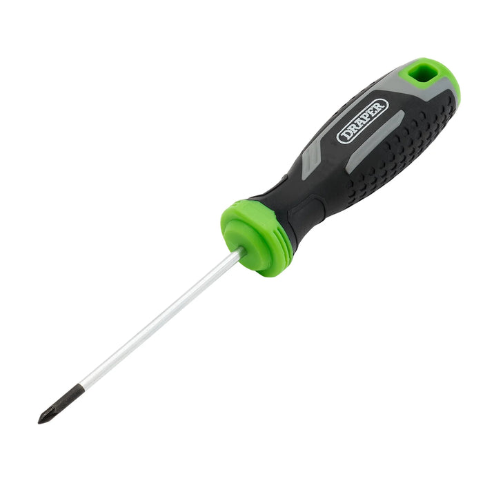 Draper Pozi Soft Grip Screwdriver, PZ0 x 75mm - 200/PZ