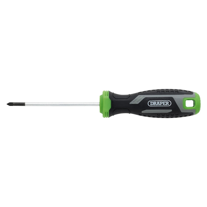 Draper Pozi Soft Grip Screwdriver, PZ0 x 75mm - 200/PZ