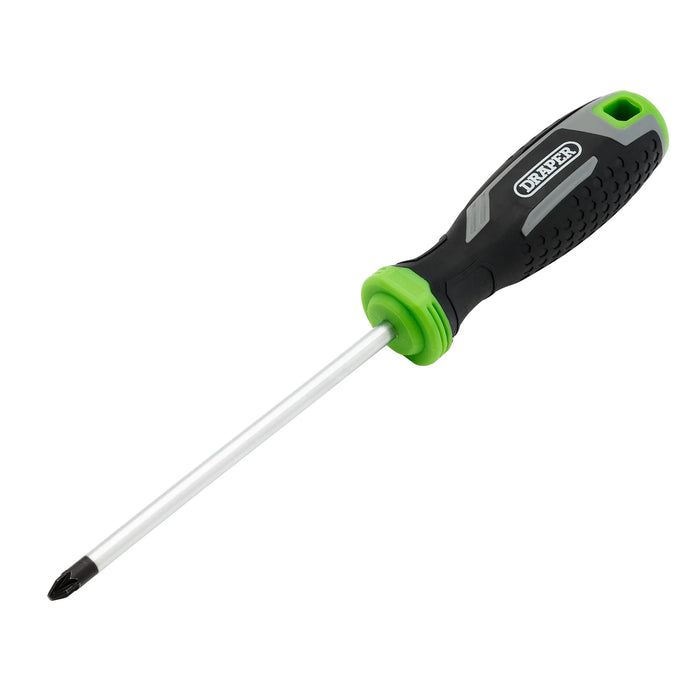 Draper Pozi Soft Grip Screwdriver, PZ2 38-450mm