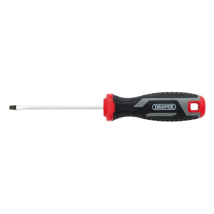 Draper Slotted Soft Grip Screwdriver, SL3 x 75mm - 200/SL