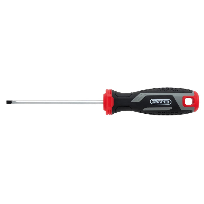 Draper Slotted Parallel Soft Grip Screwdriver, SL4 x 100mm - 200/SL