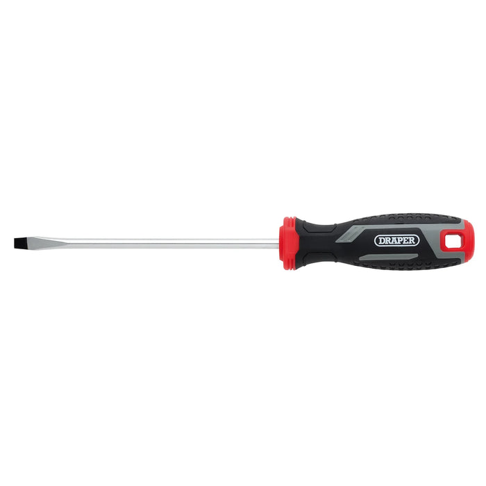 Draper Slotted Soft Grip Screwdriver, SL6 x 150mm - 200/SL