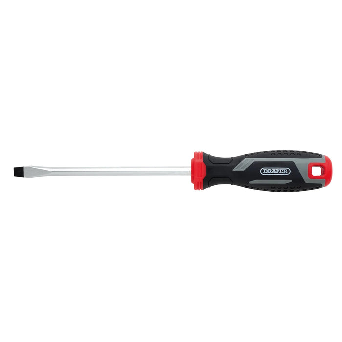 Draper Slotted Soft Grip Screwdriver, SL8 x 150mm - 200/SL