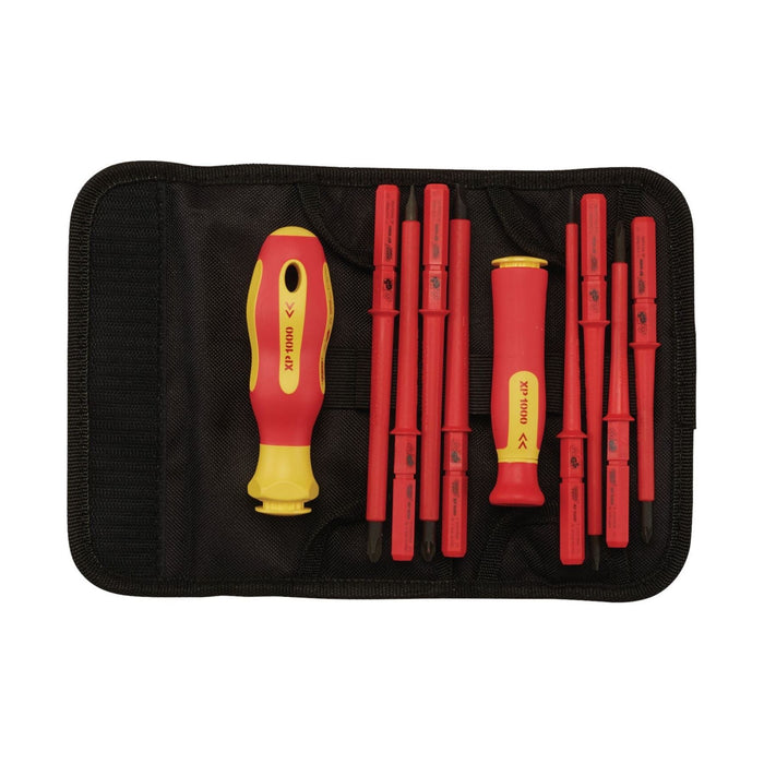 Draper XP1000 VDE Interchangeable Blade Screwdriver Set (10 Piece) 05721