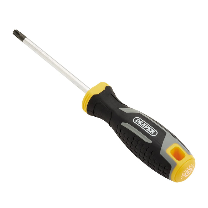 Draper TX-STAR® Tamperproof Soft Grip Screwdriver, T30H x 100mm - 200/TH