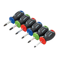 Draper Stubby Soft Grip Screwdriver Set (6 Piece) - 200/S2