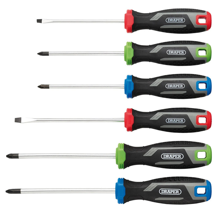 Draper Soft Grip Screwdriver Set (6 Piece) - 200/S3