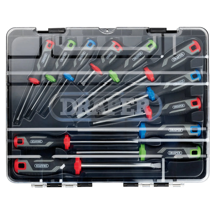 Draper Soft Grip Screwdriver Set (12 Piece) - 200/S6