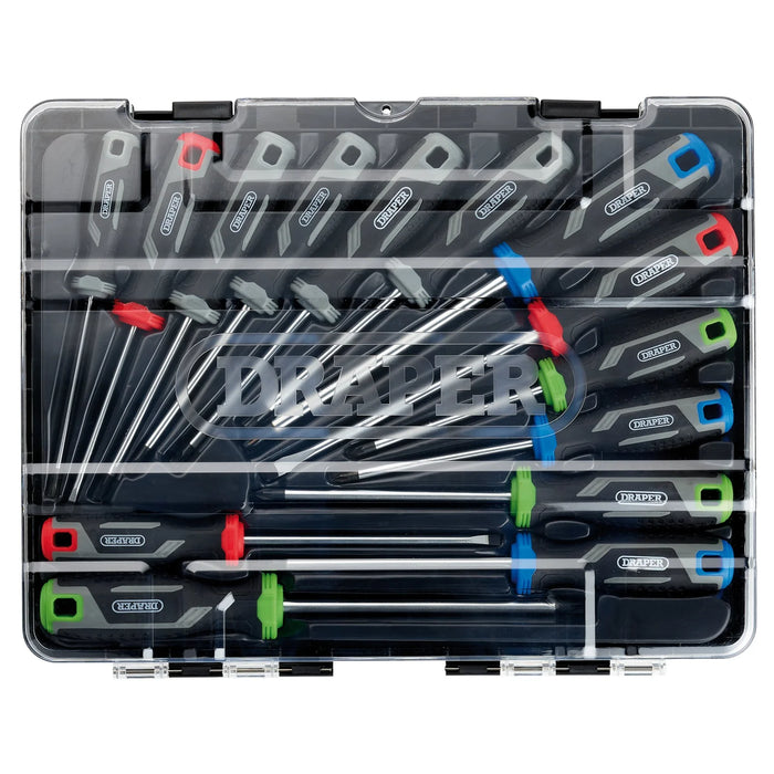 Soft Grip Screwdriver Set with Draper TX-STAR® (14 Piece) - 200/S7