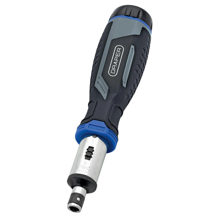 Draper Soft Grip Ratchet Screwdriver and Bit Set, 1/4" (13 Piece) - 200/S9