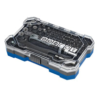 Draper Soft Grip Ratchet Screwdriver and Bit Set (55 Piece) - 200/S10