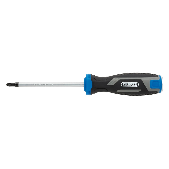 Draper Pound Thru Phillips Soft Grip Screwdriver, PH1 x 100mm - 210/PH