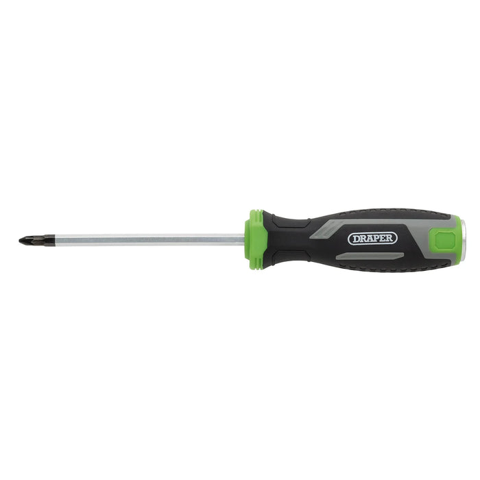 Draper Pound Thru Pozi Soft Grip Screwdriver, PZ1 x 100mm - 210/PZ