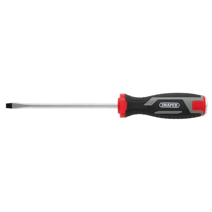 Draper Pound Thru Slotted Soft Grip Screwdriver, SL5.5 x 125mm - 210/SL