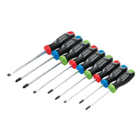 Draper Pound Thru Soft Grip Screwdriver Set (9 Piece) - 210/S2