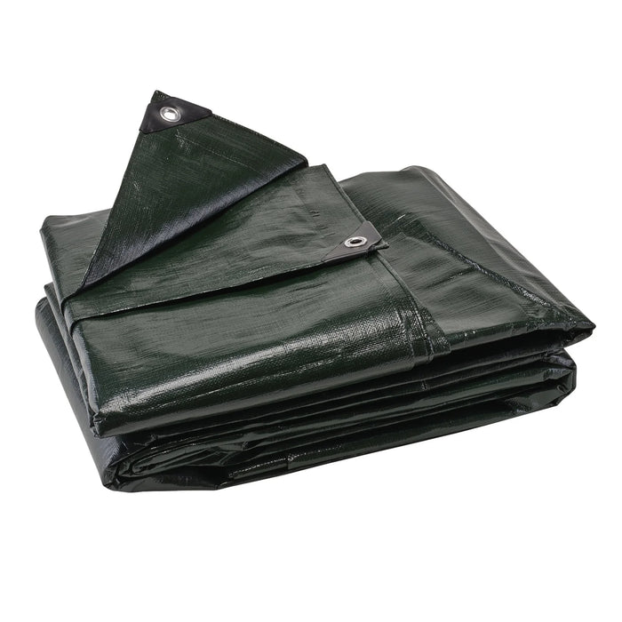 Draper Heavy Duty Polyethylene Tarpaulin, 4 x 6m, Green - TAR/HD3G