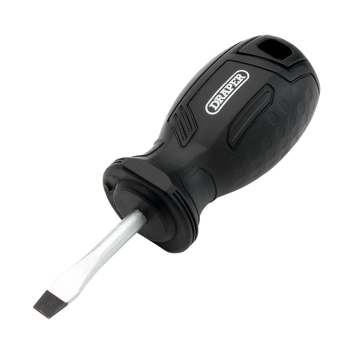 Draper Slotted Hard Grip Screwdriver, 5.5 38-450mm