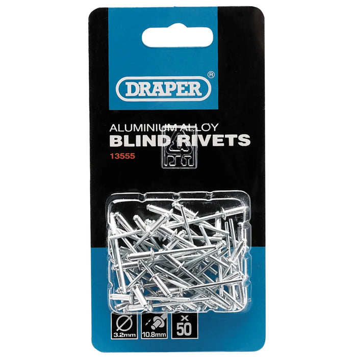 Draper Blind Rivets, 3.2 x (50 Piece) 5.2-15.8mm