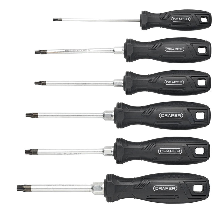 Draper TX-STAR® Tamperproof Hard Grip Screwdriver Set (6 Piece) - 220/S4