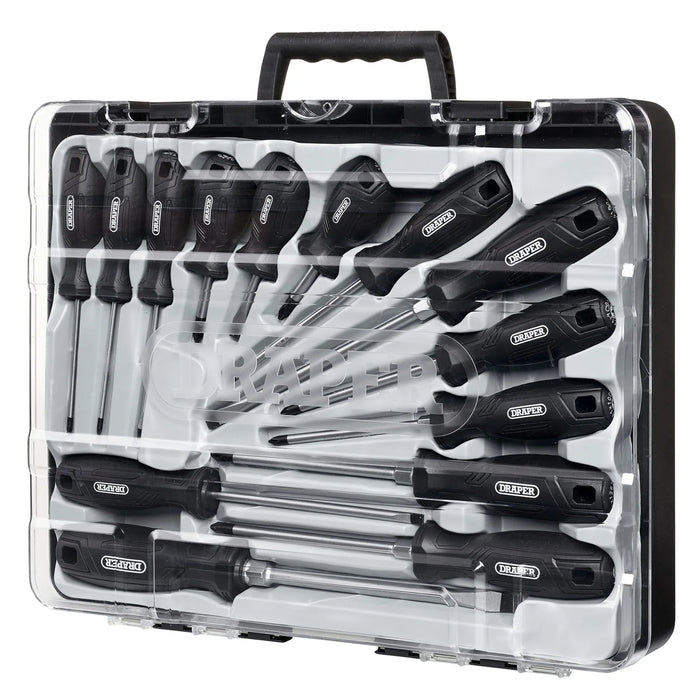 Draper Hard Grip Screwdriver Set (14 Piece) - 220/S5