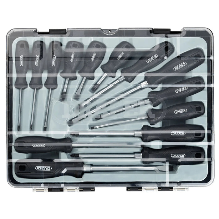 Draper Hard Grip Screwdriver Set (14 Piece) - 220/S5