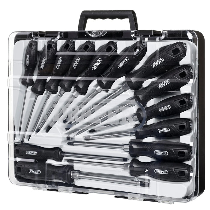 Hard Grip Screwdriver Set with Draper TX-STAR® (14 Piece) - 220/S6