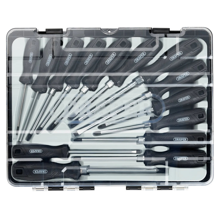Hard Grip Screwdriver Set with Draper TX-STAR® (14 Piece) - 220/S6