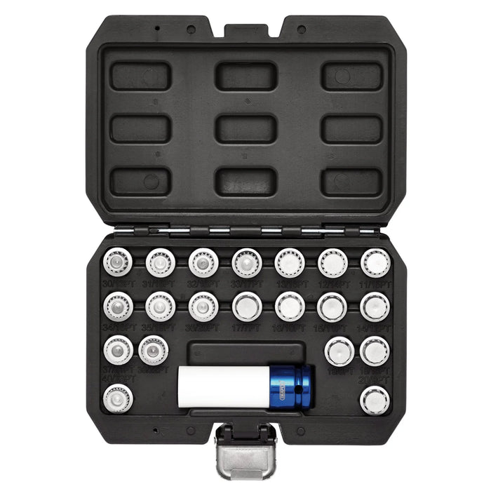 Draper BMW Locking Wheel Socket Set (21 Piece) - LWSS/BMW-21 Piece