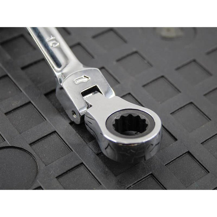 Faithfull Ratchet Combination Spanner Flex Head CV 10mm Faithfull - Town Tools