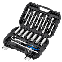Draper Shock Absorber Strut Nut Kit, 1/2" Sq. Dr. (19 Piece) - ABANK-19 Piece