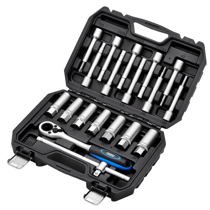 Draper Shock Absorber Strut Nut Kit, 1/2" Sq. Dr. (19 Piece) - ABANK-19 Piece
