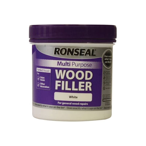 Ronseal Multipurpose Wood Filler Tub White 465g Ronseal - Town Tools