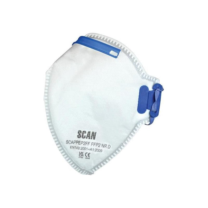 Scan Fold Flat Disposable Mask FFP2 Protection (Pack 20) Scan - Town Tools
