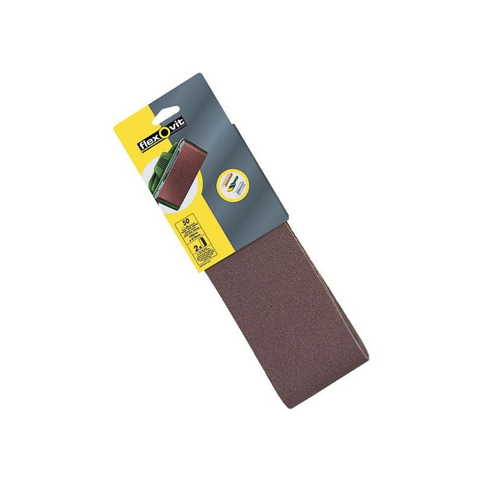 Flexovit Cloth Sanding Belt 610 x 100mm Fine 120G (Pack 2) Flexovit - Town Tools