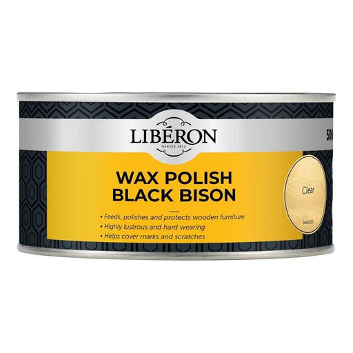 Liberon Wax Polish Black Bison Clear 500ml Liberon - Town Tools