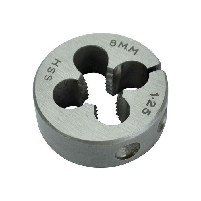 Faithfull HSS Straight Flute Split Die M8 x 1.25, 1in OD Faithfull - Town Tools