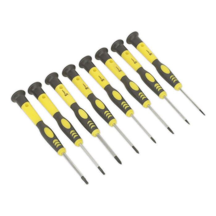 Siegen Microtip Screwdriver Set 8Pc Siegen by Sealey - Town Tools 