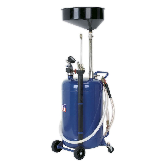 Sealey Air Discharge Mobile Oil Drainer with Probes 90L AK459DX Sealey - Town Tools 