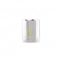 Carlyle Tools 1/2 Drive 17mm 6 Point Chrome Socket