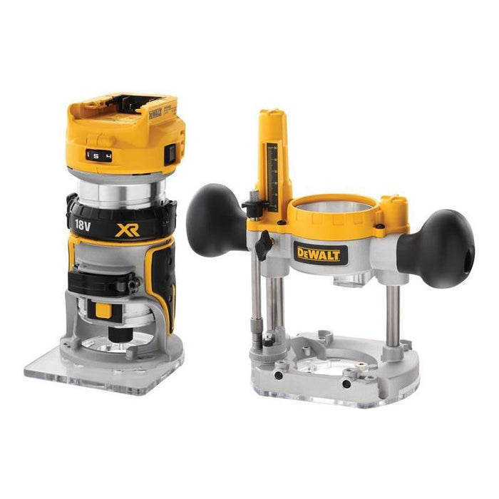 Dewalt Power Tools DCW604NT XR 1/4in Twin Base Router 18V Bare Unit DeWALT Power Tools - Town Tools